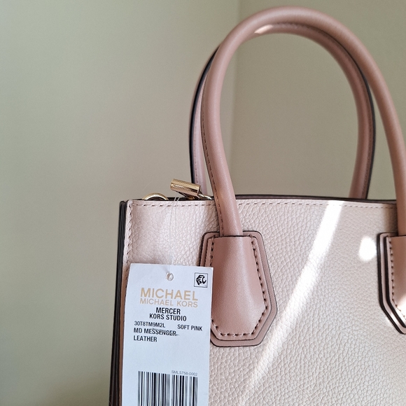 Michael Kors Mercer Median Accordion Messenger Tote  New Without Shoulde… - Picture 6 of 9